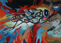 Click to see it big Keine Lust Auf Marilyn, Fliege auf Leinwand, gemalt mit Ölfarben